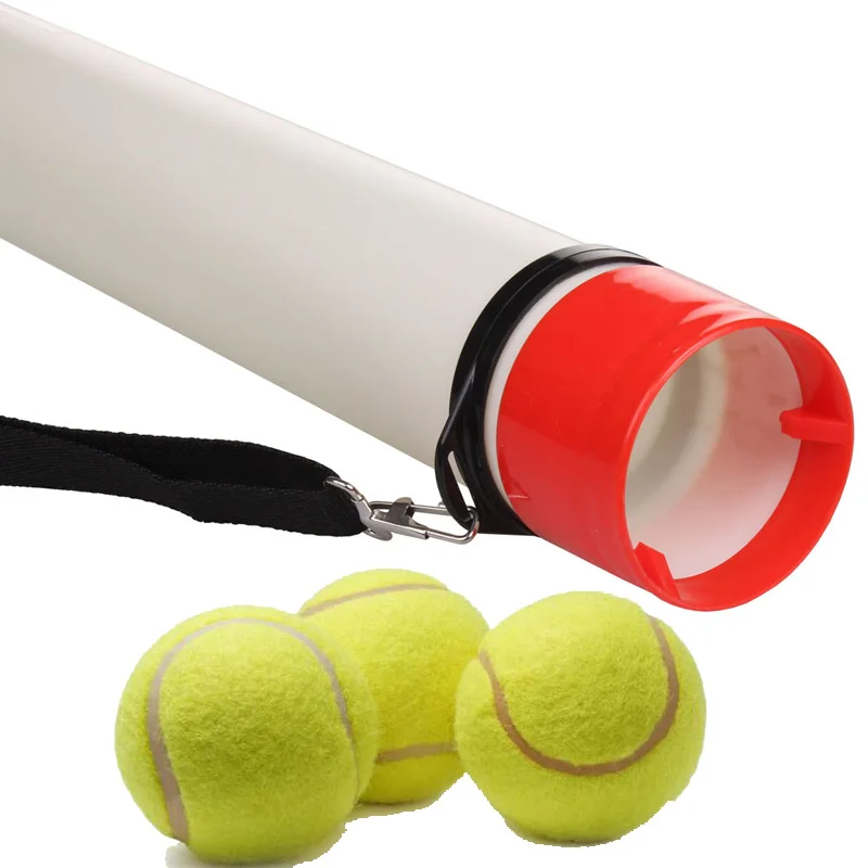 Portable tennis ball tube picker with 16 tennis ball The Practice Stick Ball Retriever