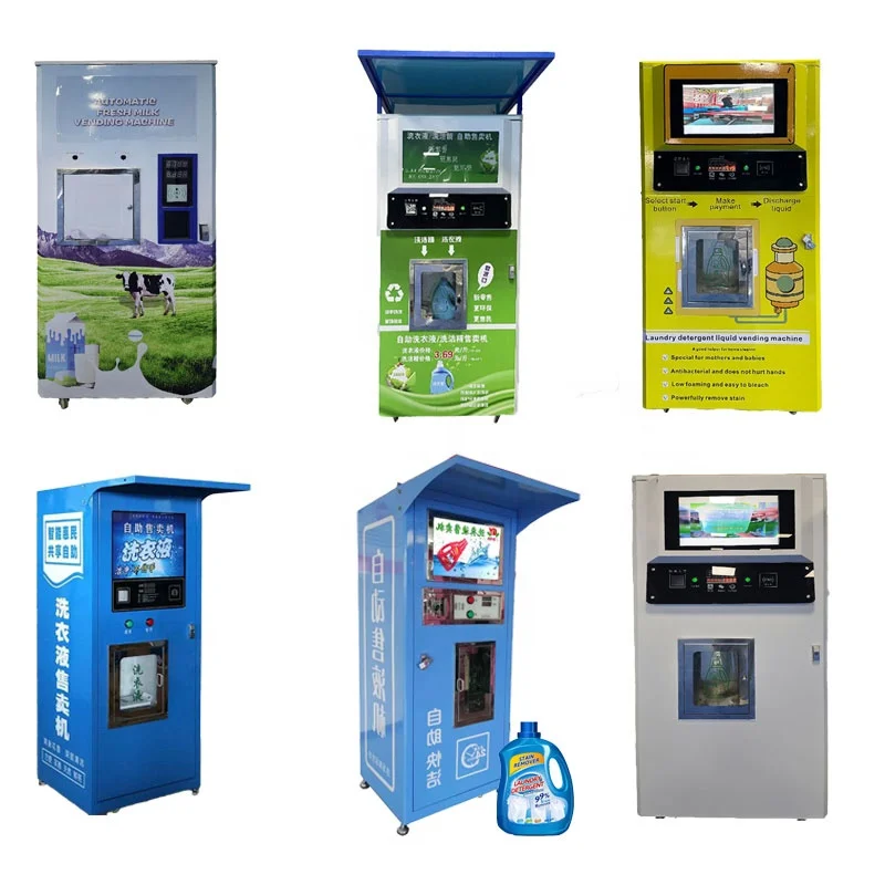 Eco Detergent Vending Machine Stainless Steel Detergent Vending Machine Large Dispenser For Selling Bulk Detergent