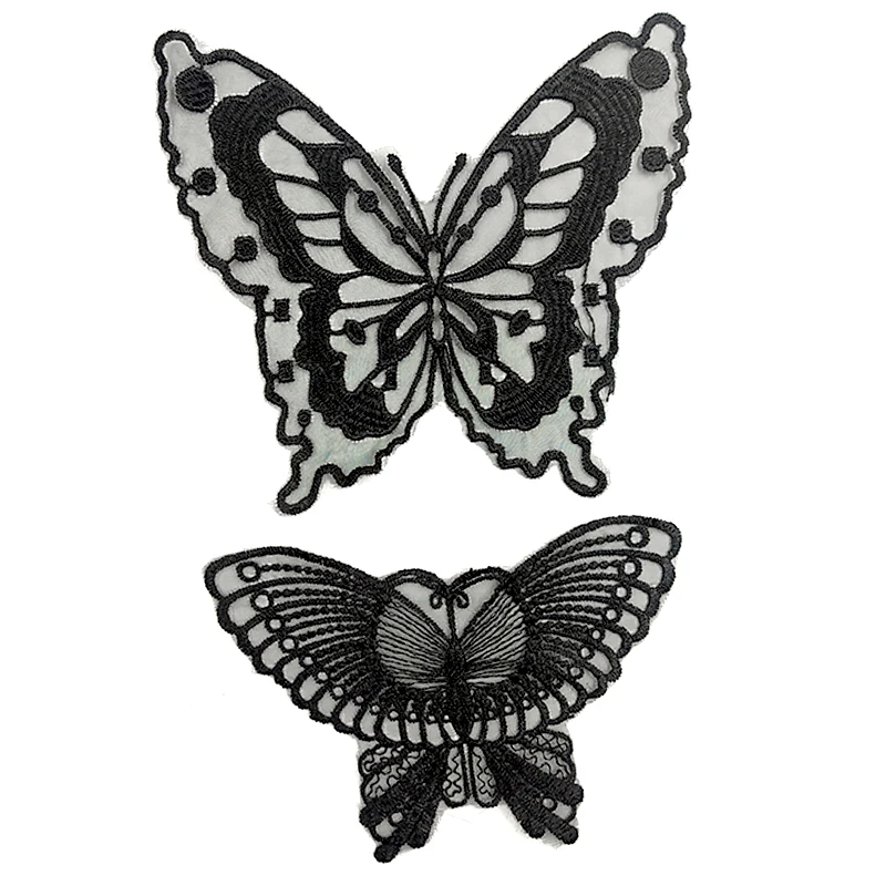 Бабочками и кружевом для малышей, платье из органзы с вышивкой «сделай сам»; Модные аксессуары со стразами аппликацией патчи на заказ аксессуары для нижнего белья