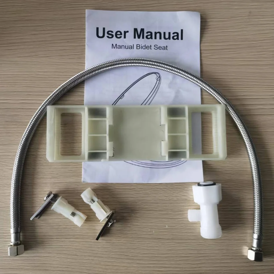 Non-Electric Female Washing Smart Bidet toilet seat with self-cleaning Dual Nozzle System for Elongated Toilets