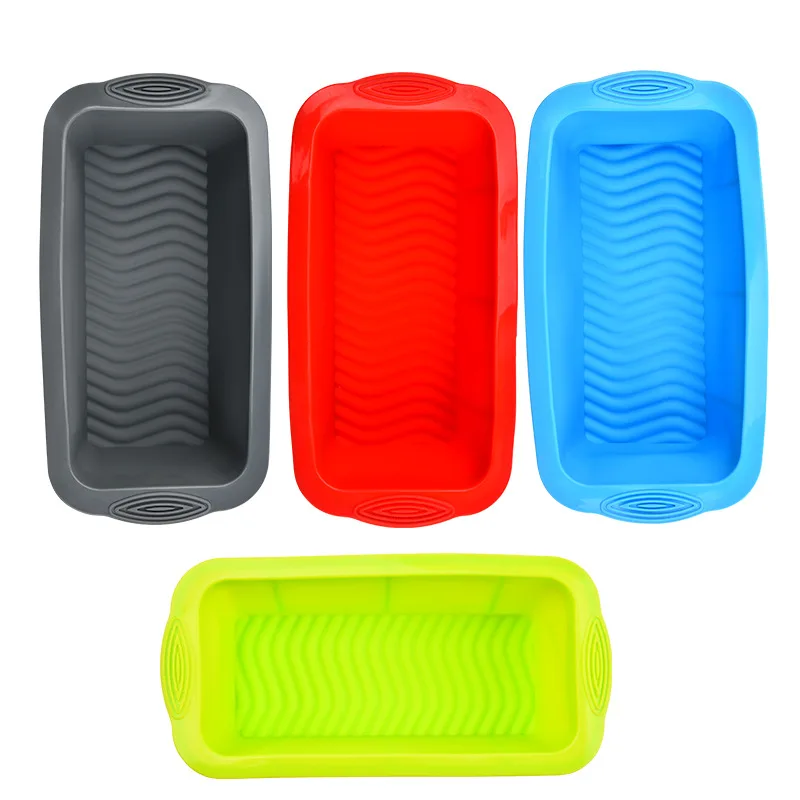 100pcs per Carton Silicone Toast Mold Rectangular Bread Mold Baking Mold Cake Pan Kitchen Baking Accessories