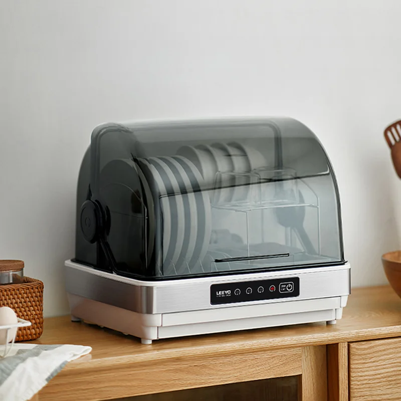 Оптовая продажа, высококачественный пластиковый настольный дезинфекционный шкаф на 42 л, сушилка для посуды, электрический кухонный дезинфекционный шкаф