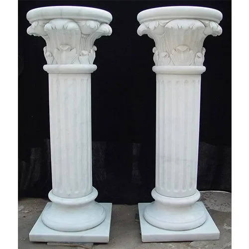 Modern Luxury Mansion Use Natural Marble Marble Roman Column Stone Pillars