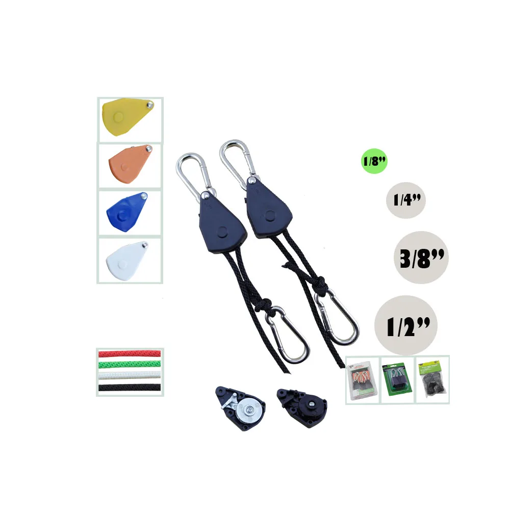 Храповая вешалка для домашнего гидропоники, 2 шт., 1/8, 150 фунтов