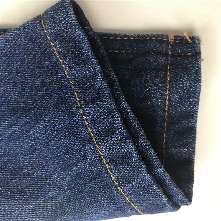 11Oz Dk Indigo Buy 100% Cotton Denim Stock Lot Fabric Price Per Meter