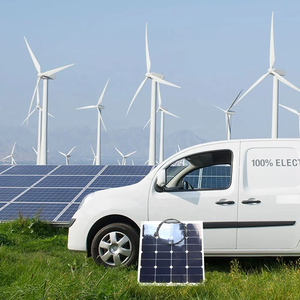  Sunpower 50 Вт солнечная панель с батареей Солнечная Панель зарядное устройство Гибкая монокристаллическая 18
