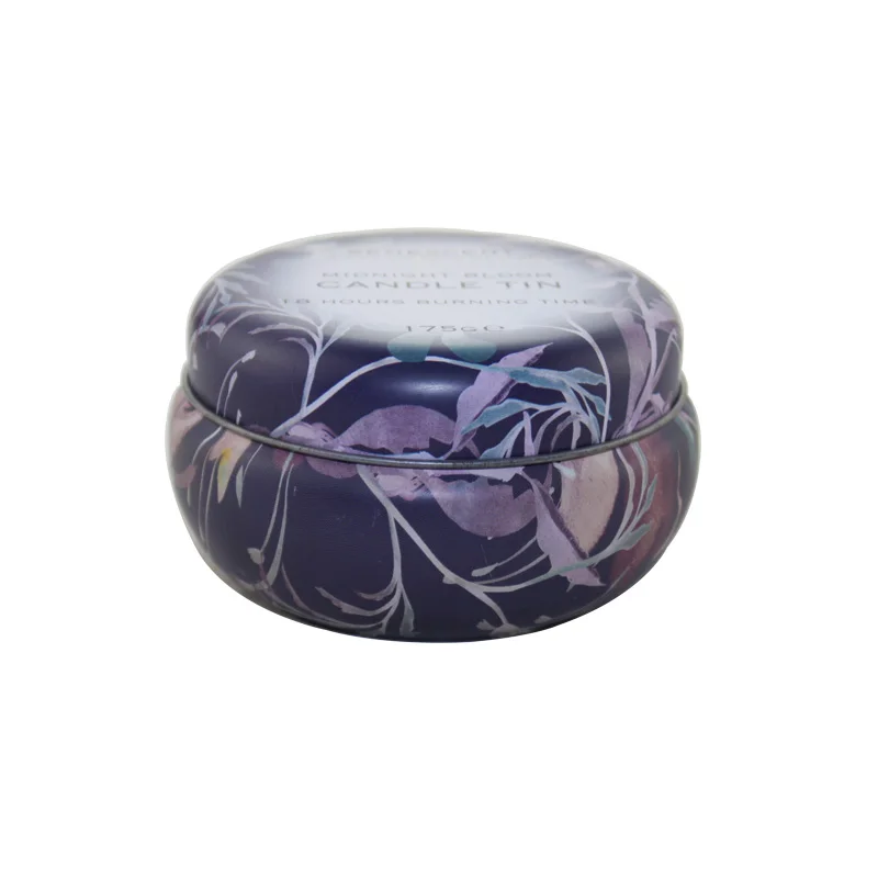 2024 Wholesale Custom Printing Round Candle Tin Box Metal Tin Can