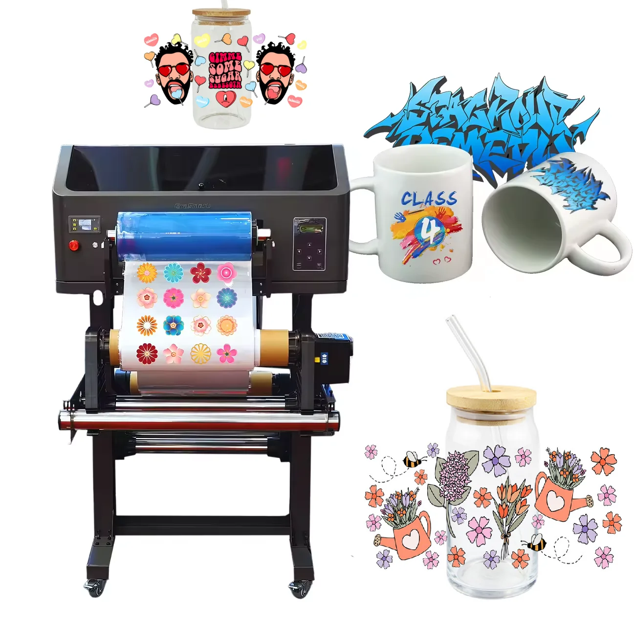 Factory Price XP600 A3 UV DTF Sticker Printer 35cm Uv Roll to Roll Printing Machine Double Head New Condition 3 Year Warranty