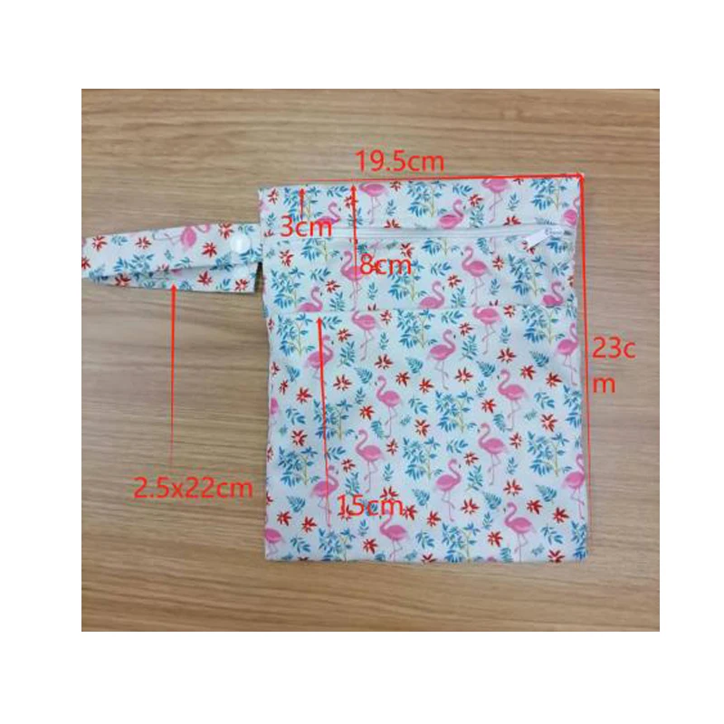 Best Waterproof Wet Dry Bags for Baby Cloth Diapers Washable Travel Wetbag Fashionable Print Custom Size Accept Customized Logo