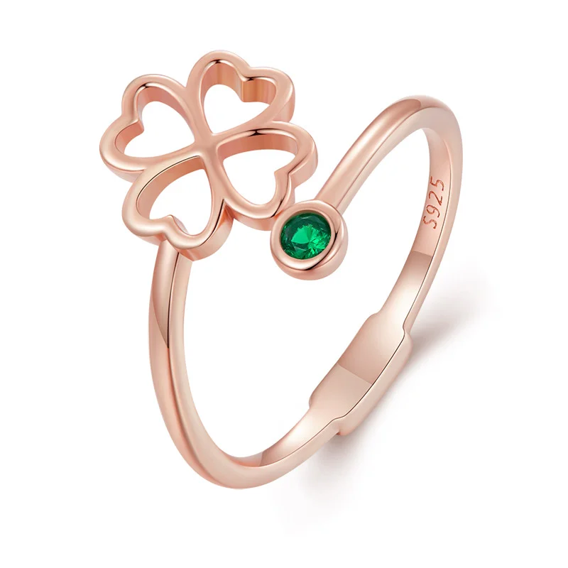 Jiang Yuan Fine Authentic 925 Sterling Silver CZ Design Rings Flower Zircon Sparkling Rings for Women Fine Jewelry Anniversary