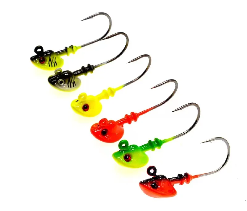 Fishing Accessories Lure Fishing  Materials Lure Fish head Soft bait hook Fishing Gear