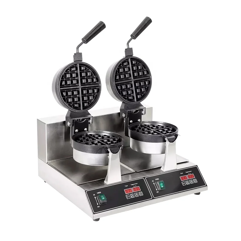 2024 New Model Belgian Waffle Cone Making Machine Commercial rotary waffle maker Suitable for hotels&restaurants