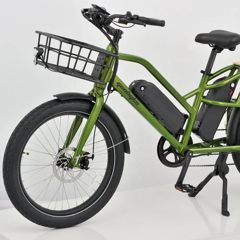 High Quality long tail cargo electric bike 7 speed adult electric tricycle fat tire electric bike 250w for oem odm