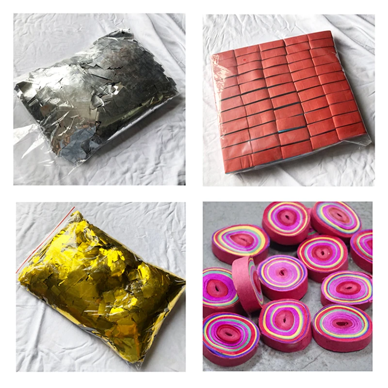 mini ceiling eco-friendly pink blue confetti making blaster cannon a shooter a fabriquer des machine co2 stage effects