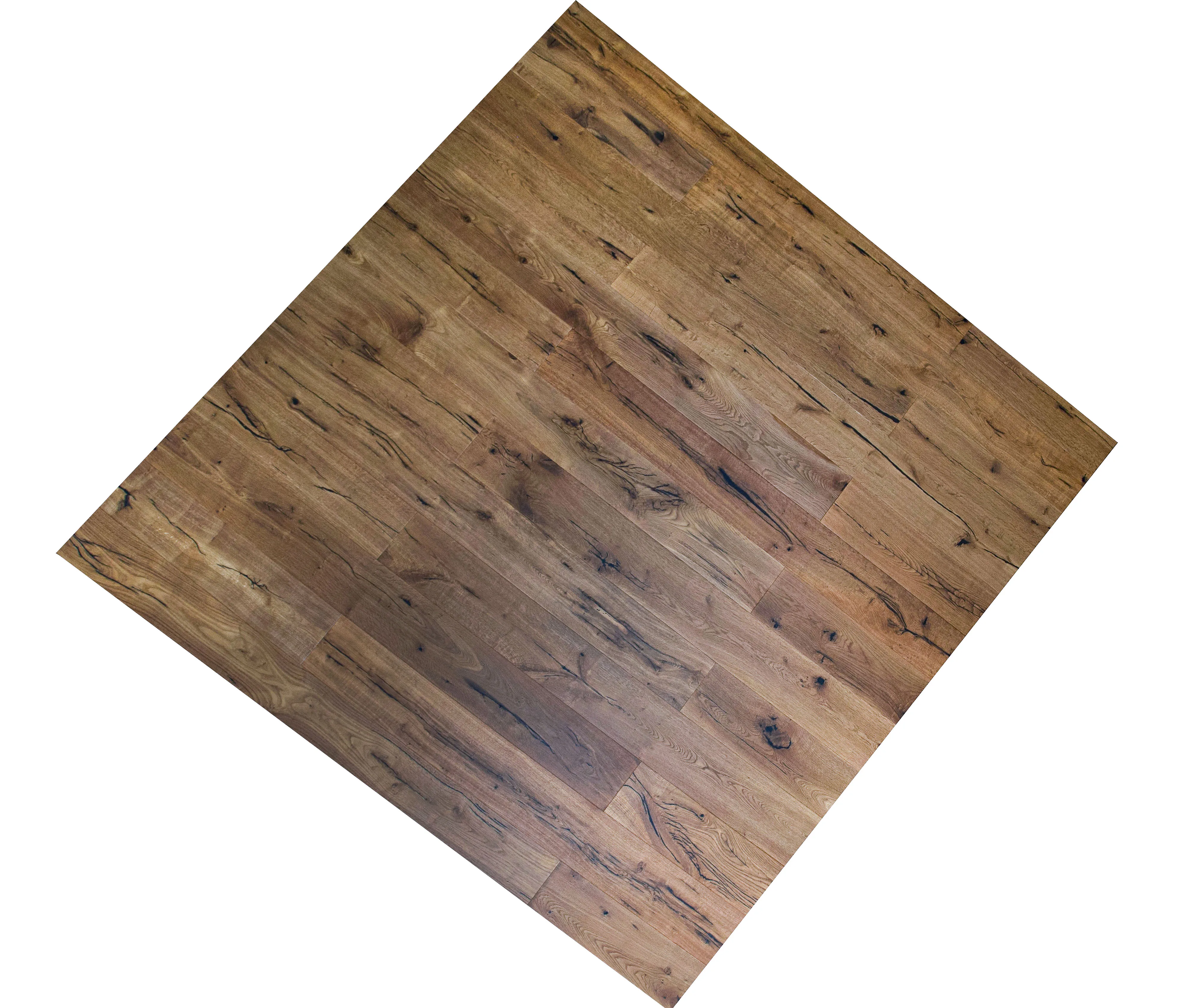 Villa/ Hotel/ Apartment/ 3-layer European Oak Engineered Flooring  EF grade 14/3x190x1900 Saw cut  smoked -color : Acorn