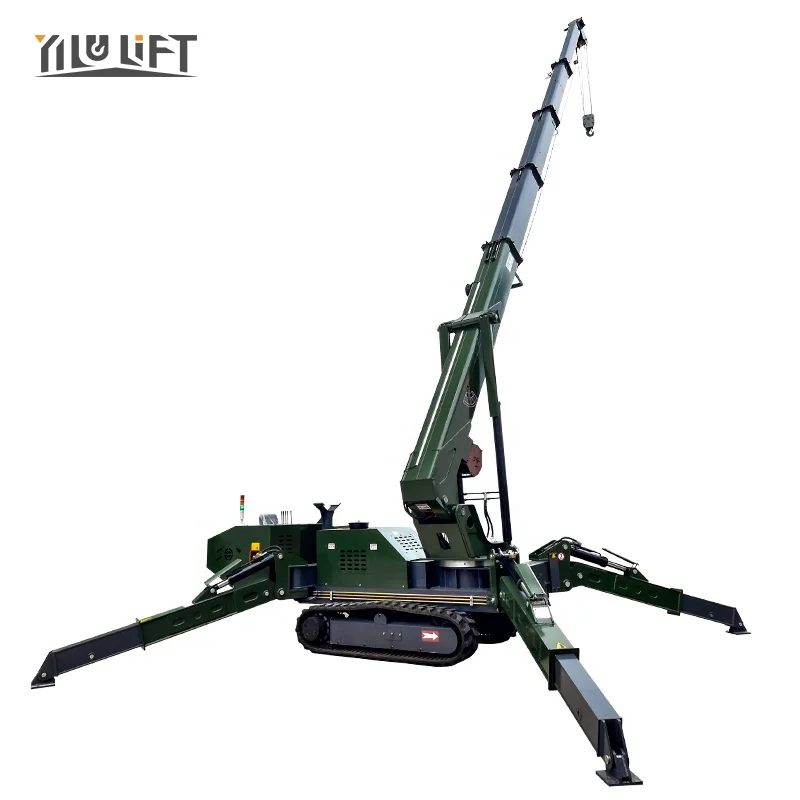 1.2-14 Ton Mini Mobile Hydraulic Crawler Spider Crane for Sale