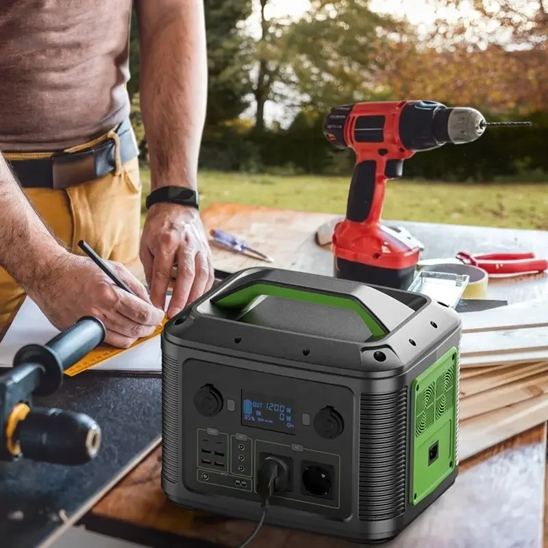 Portable power station 2000W 1500W 1200W 1000W solar power station with panel Lithium Lifepo4 battery portable power station