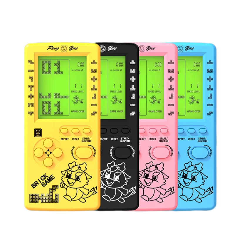 Wholesale Prices 4.1 inch Classic Game Console Handheld Russian Blocks Game Console Mini Brick Game for Kids and Adults