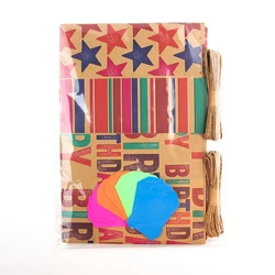 Basic Star Printed Kraft Paper Birthday Rolling Gift Wrapping Paper Craft Paper Wood Pulp CMYK Coated Zhejiang Gravure Printing