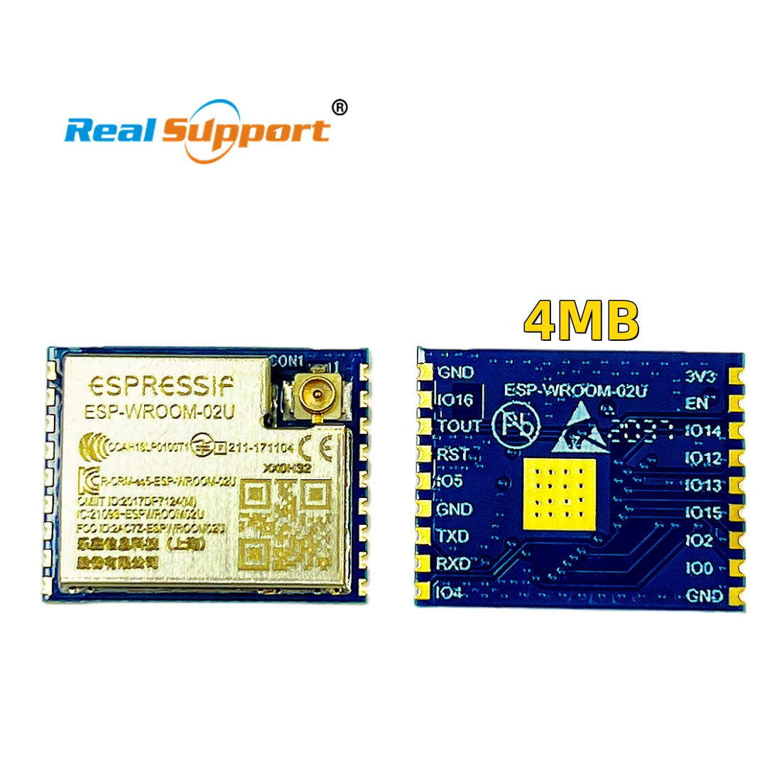 ESPRESSIF ESP-WROOM-02 ESP-WROOM-02U 4MB ESP-WROOM-02U-N4 Wifi module 2.4G on ESP8266EX chip IPEX antenna connector