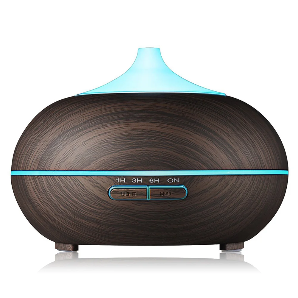 
Wholesale 550 ml Electric Aromatherapy Purifier Essential Oil Wood Aromatic 7 Led Color Air Humidifier Aroma Diffuser 