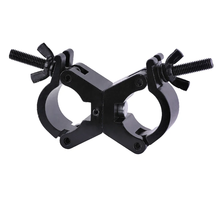 Black small size Light Duty stage truss Double O Swivel Clamp for small pipe 30mm-35mm