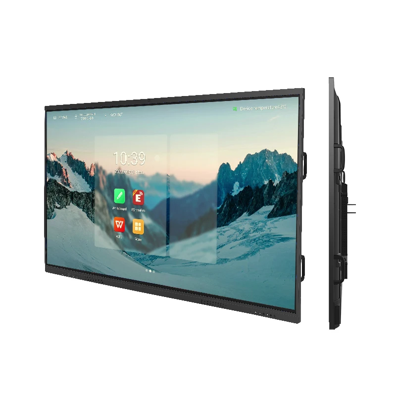 Affordable price 75 inch dual system Android 13 smart boards IR touch interactive whiteboard  for conference