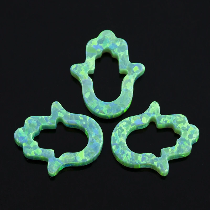 China factory wholesale 11*13mm blue Opal Hamsa Hand
