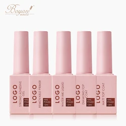 Colorful Nude Gel Polish Set - Pink Bottle Gel Polish Kit Soak off nail UV Lamp Nail Polish Gel Base and Top Coat