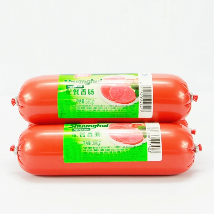 Waterproof Glossy Lamination Adhesive Sausage Packaging Label Sticker Rolls with Glassine Release Liner