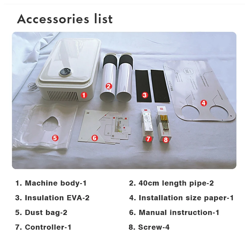 Wall-mounted High Efficiency Recuperator ventilation/fresh air ventilator air heat exchanger Unit