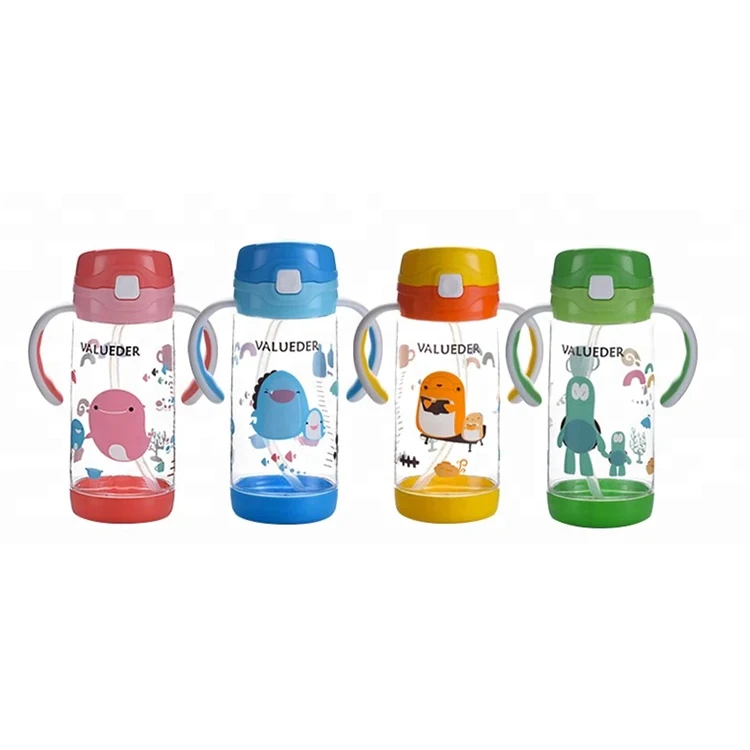 New design cute standard plastic baby children water bottle