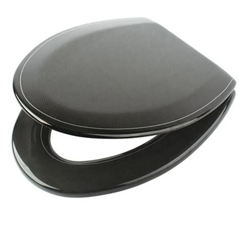 Factory price Custom molds required corrosion resistant carbon fiber toilet cover plate real carbon fiber toilet seat cover