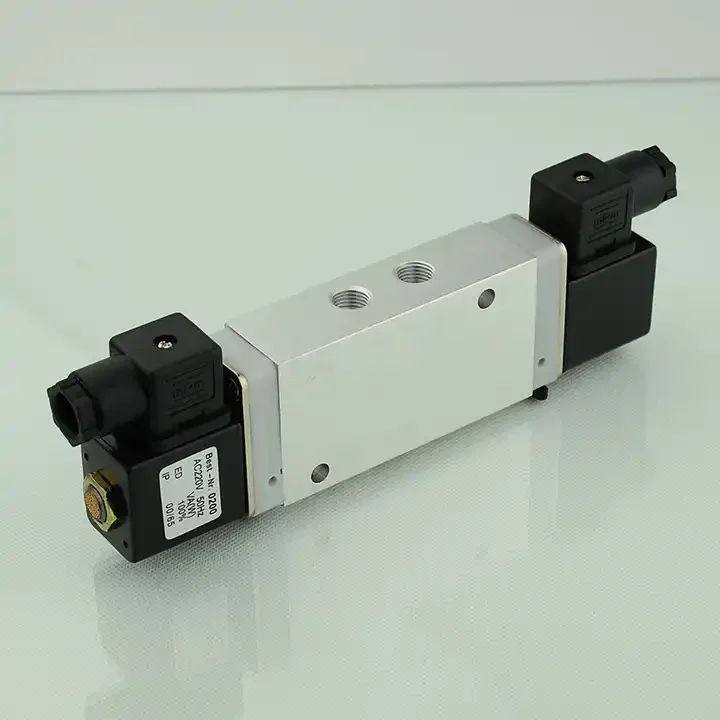 solenoid valve 1/4, series valve, 2/5 ways double coils valve