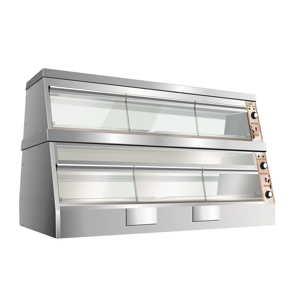COMMERCIAL KFC HOT DISPLAY SHOWCASE FAST FOOD WARMER 1.5 m