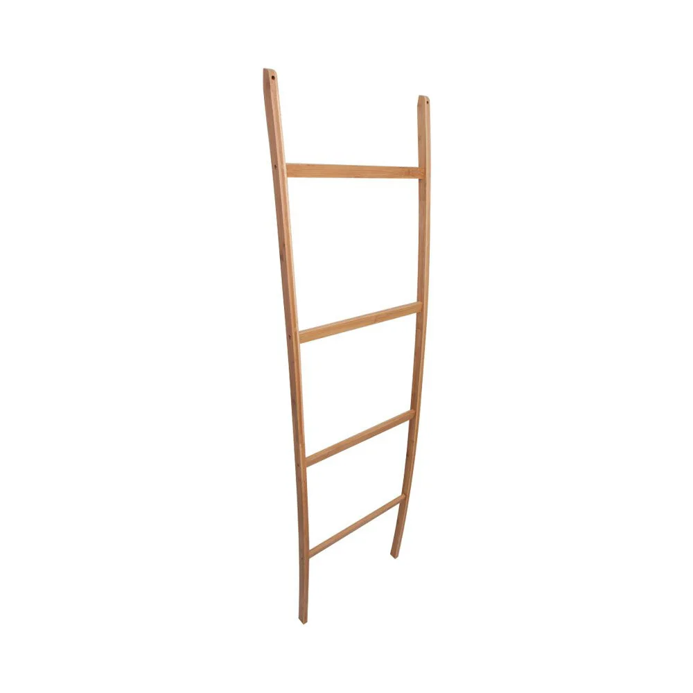 Bamboo Ladder Towels Bathroom Decorate Bamboo Ladder Household Standing Towel Rack