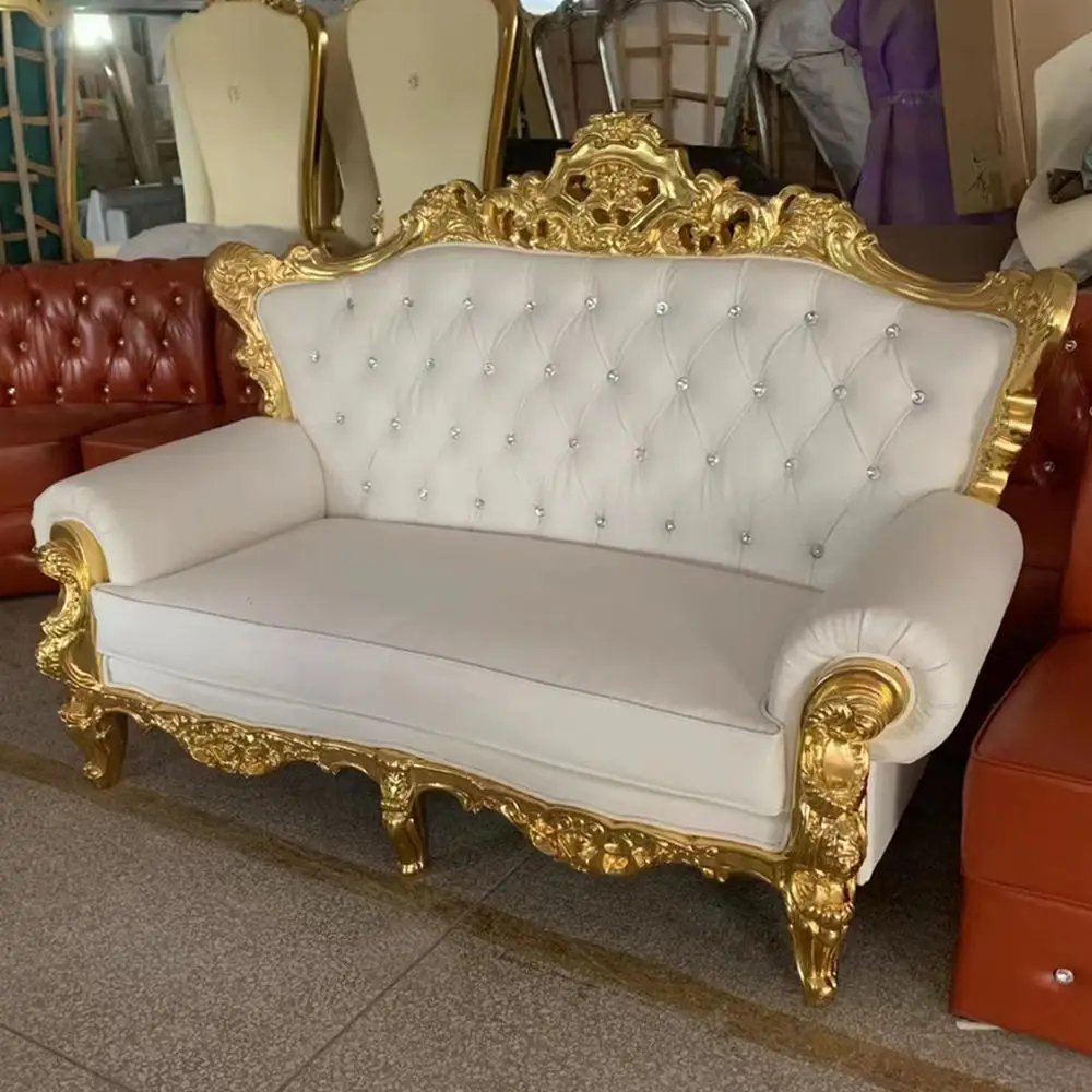 Factory Direct Sales Wholesale High Standard King And Queen Chairs Throne Sofa Royal Sofa Luxury Wedding King Chair