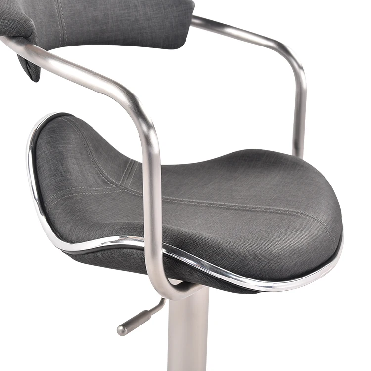 In Stock Industrial Modern heavy metal Swivel Vintage Bar Stools Chairs With Arms