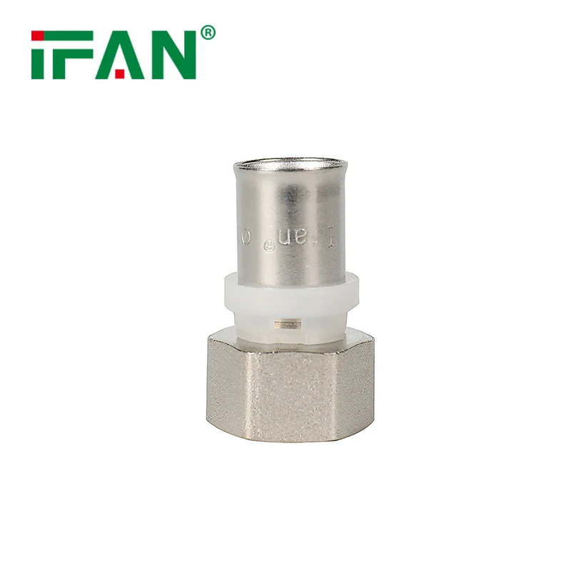 IFAN Wholesale  PEX Al PEX Pipe Fittings 16-32mm Union Brass Press Fitting PEX