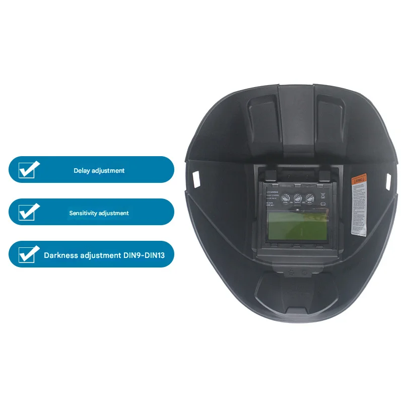 Electric welding mask with wide view Stepless Adjustment Auto Darkening Welding Helmet Combined welding mask