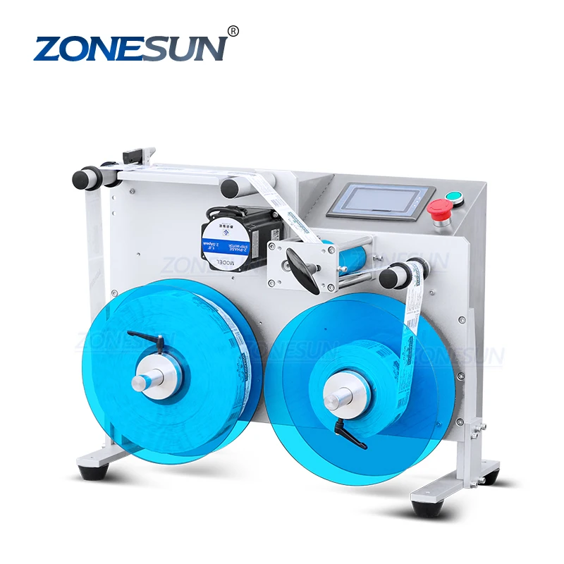 ZONESUN ZS-RW2 Automatic Clothing Tags Barcode Rolling Label Rewinding Machine Sticker Label Rewinder Machine