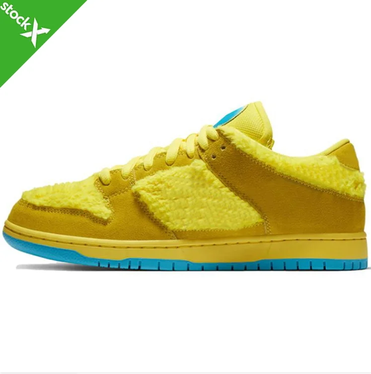 
dropshipping sb low 3 dancing bear yellow sport skateboard running shoes 