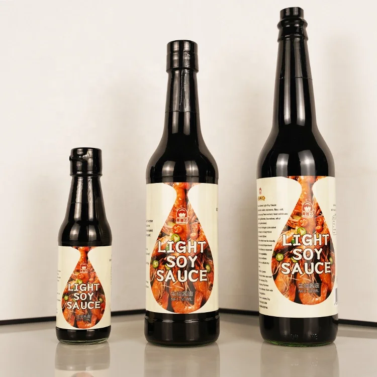 Global Wholesales Premium Fermented Seasoning Sauces Chinese Factory Supply Superior Brewing Condiments Natural Brewed Soy Sauce