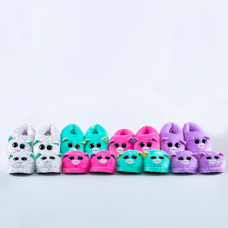 Non-slip slipper with non slip slipper soles custom stuffed toy