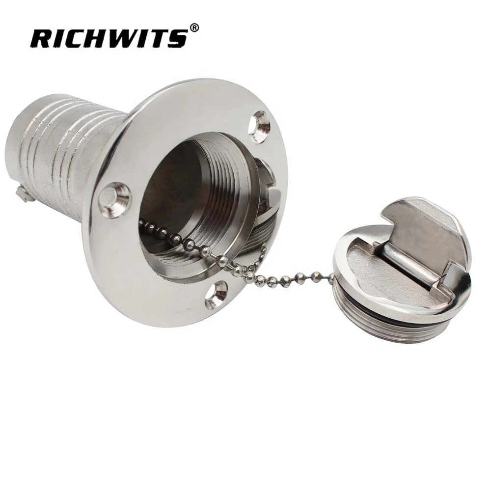 Mirror Polished 316 stainless steel Marine Boat Yacht Caravan Water Tank Deck Fuel Filler  Keyless