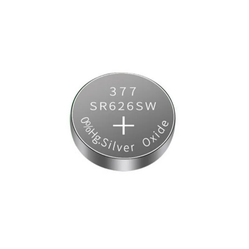 Высокое качество 0% Hg 377 SR626SW SR626 SR66 606 S626E AG4 1 55 В Серебряный оксид батареи
