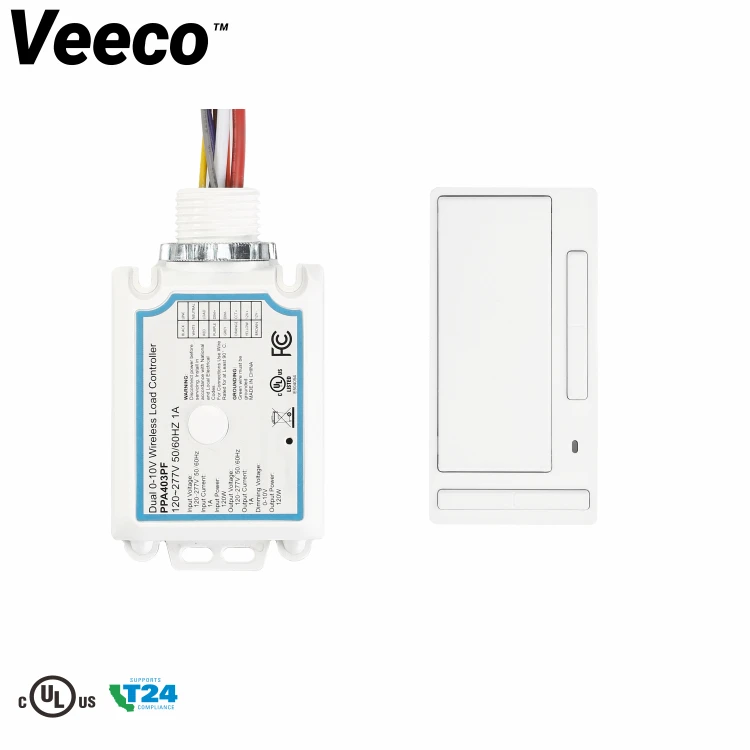 
Dual Channel 0-10V RF433Mhz Wireless Power Pack with Remote Dimmer 