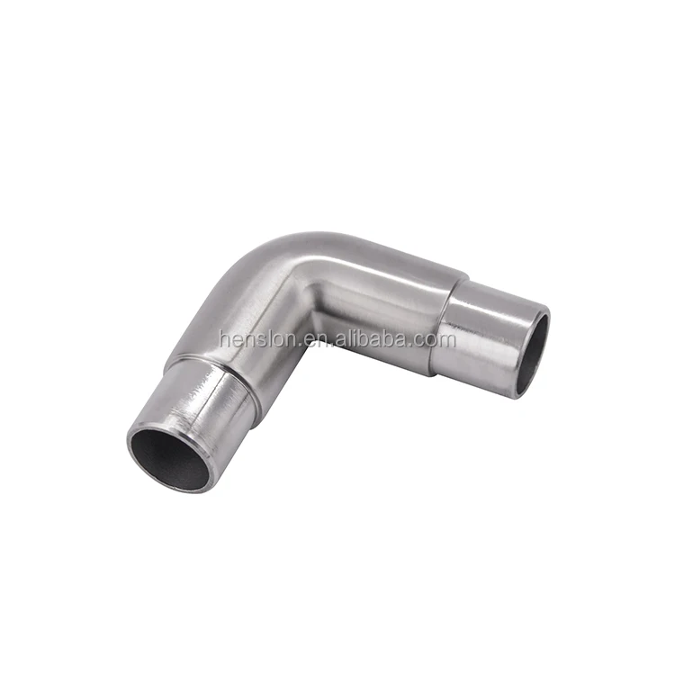 Stainless steel railings special accessories glass bracket 90 degrees rounded Angle connector for 25.4 mm tube 310-25.4