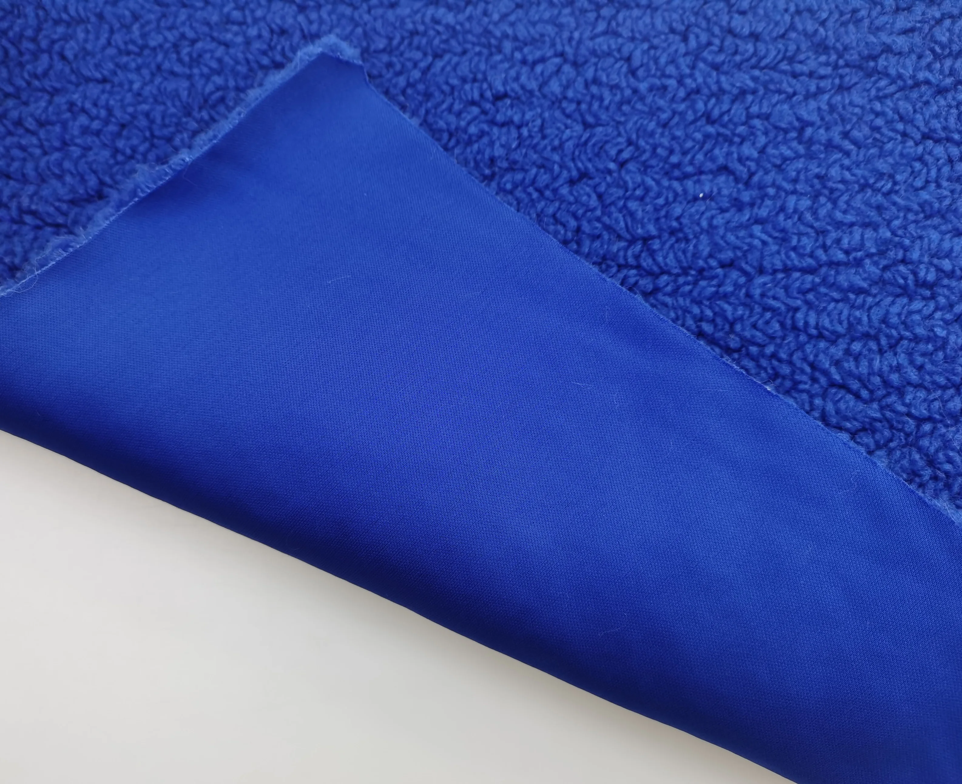 100% Polyester Solid Wheat Spike Pattern Sherpa Faux Fur Fabric for Garment/ Home Textile/Toys