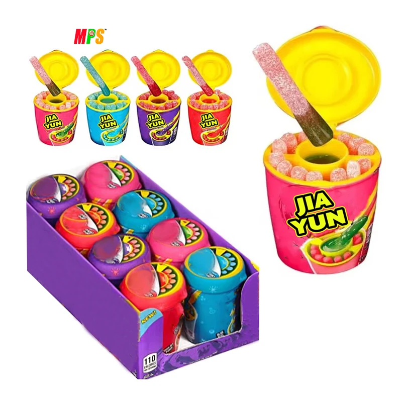 Supplier Custom Private Label Sweets Chewy Gummy Sticks Soft Candy Fruit Juicy Jam Jelly Sour Gummy
